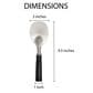 HIC Kitchen Classic Ice Cream Spade in Silver and Black, , large