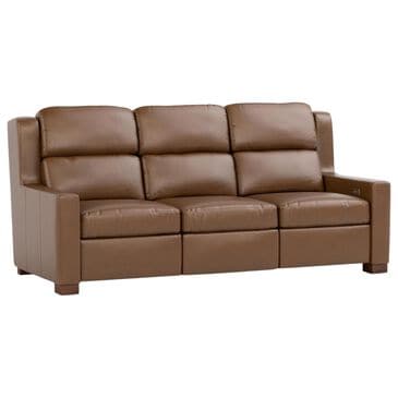 Stickley Furniture Woodlands Power Reclining Leather Sofa in Salvano Bark, , large