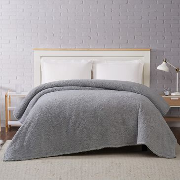 Pem America Brooklyn Loom Marshmallow Full/Queen Blanket in Grey, , large