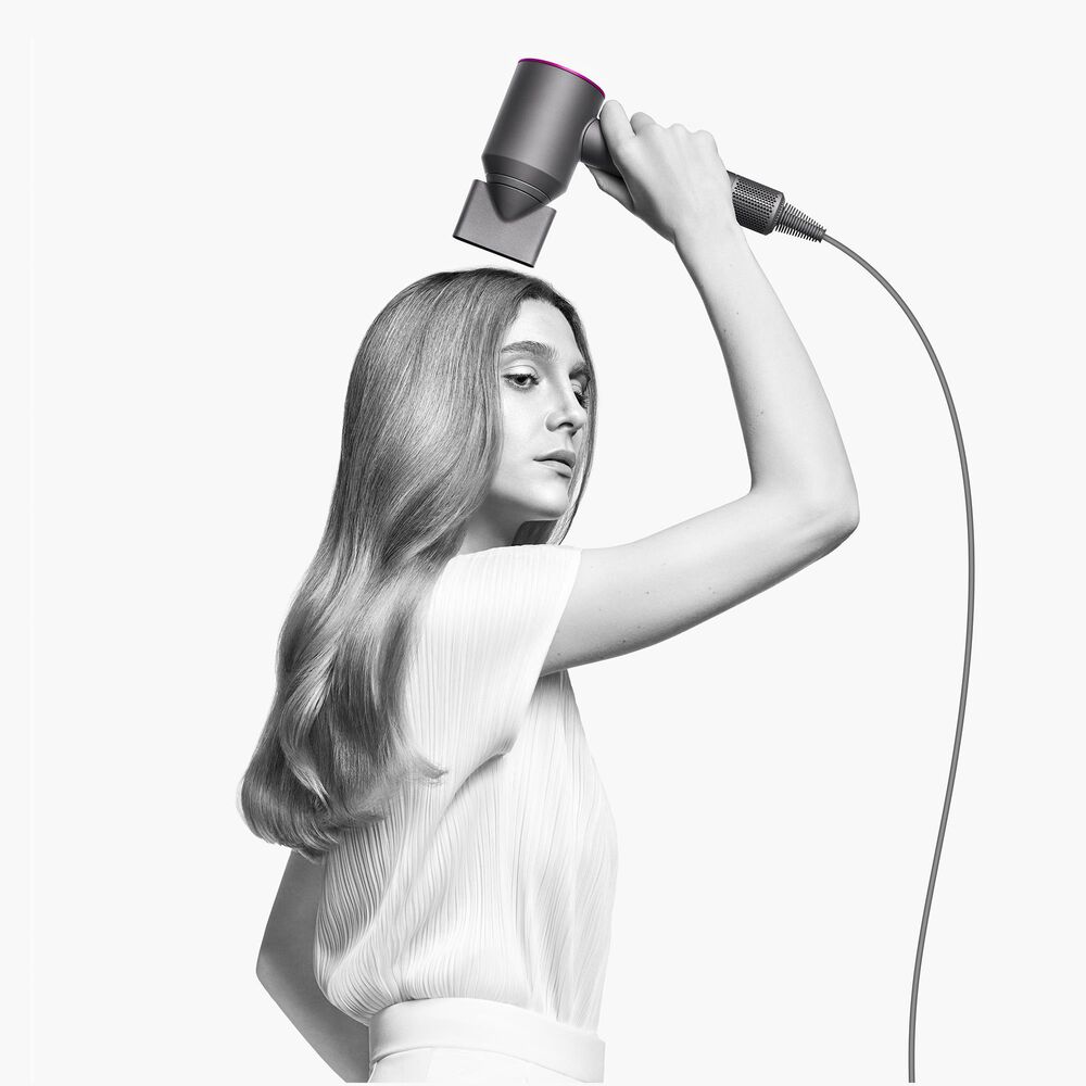 Dyson Supersonic Hair Dryer in Silver and Fuchsia, , large