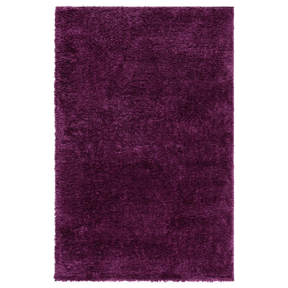 Safavieh August Shag 4" x 6" Purple Area Rug, , large