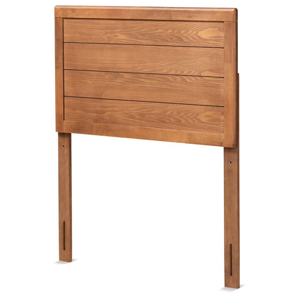 Baxton Studio Seren Twin Headboard in Ash Walnut, , large