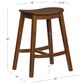 Linon Home Decor Culver Counter Stool in Brown (Set of 2), , large