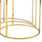 Crestview Collection Astronomy Nesting End Tables in Gold and White (Set of 3), , large