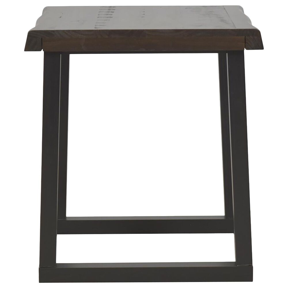 Steve Silver Jennings End Table in Distressed Cherry and Ebony, , large