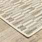 ROW by Oriental Weavers Zarina ZAR03 Beige and Ivory 7"10" x 10" Indoor/Outdoor Area Rug, , large