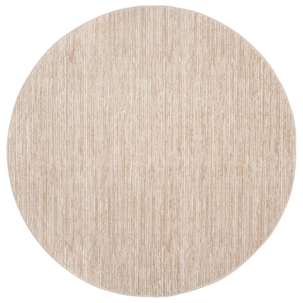 Safavieh Vision Contemporary 11" Round Creme Area Rug, , large