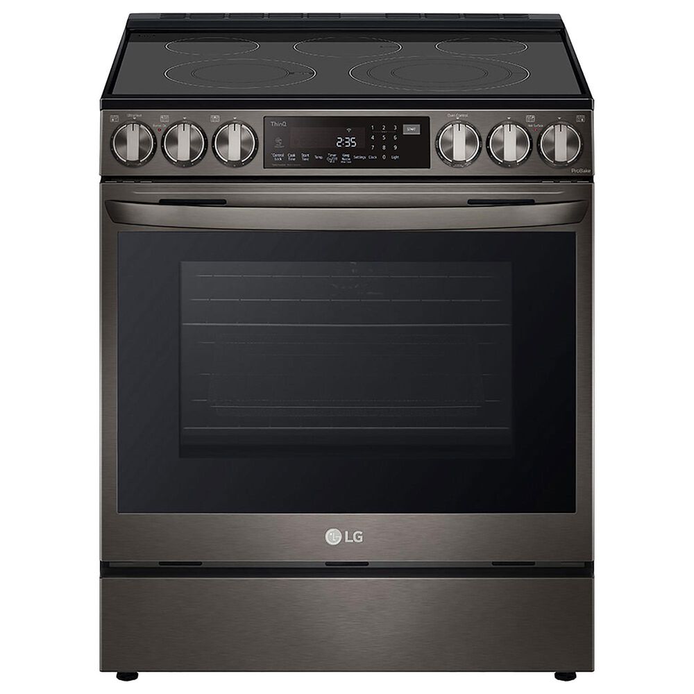 LG 6.3 Cu. Ft. Smart Electric Slide-In Range with Air Fry in Black Stainless Steel, , large
