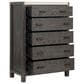 Nicolette Home Plum Creek 5 Drawer Chest in Ravenwood Black, , large