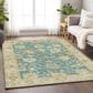 Dalyn Rug Company Hatay HY2 5" x 7"6" Teal Area Rug, , large