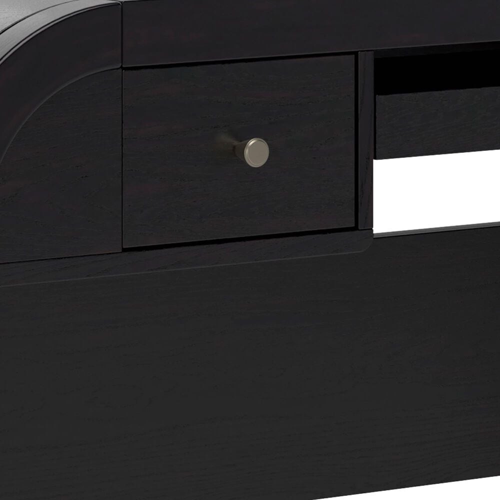 Ashley Rowanbeck 2-Piece Desk and Bookcase Set in Black, , large