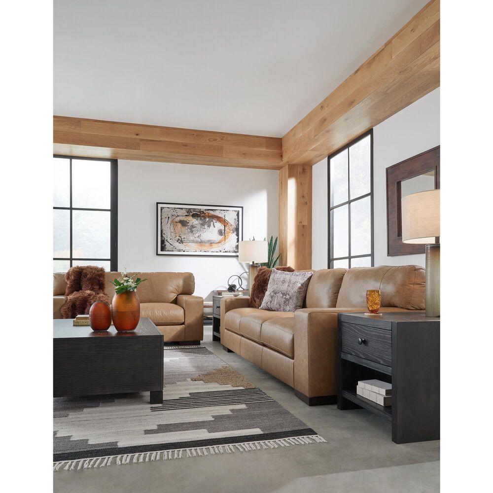 Signature Design by Ashley Lombardia Stationary Loveseat in Tumbleweed, , large