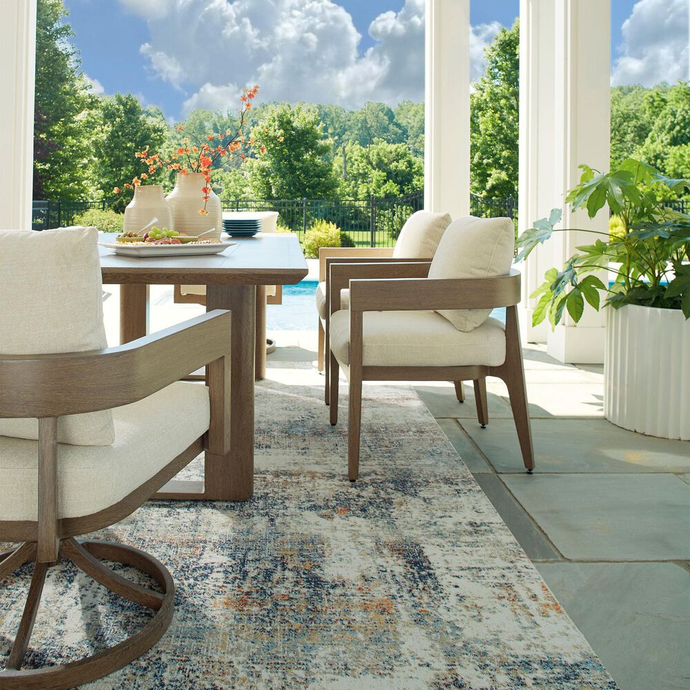 Ashley Serene Bay Outdoor Dining Table in Dark Brown, , large