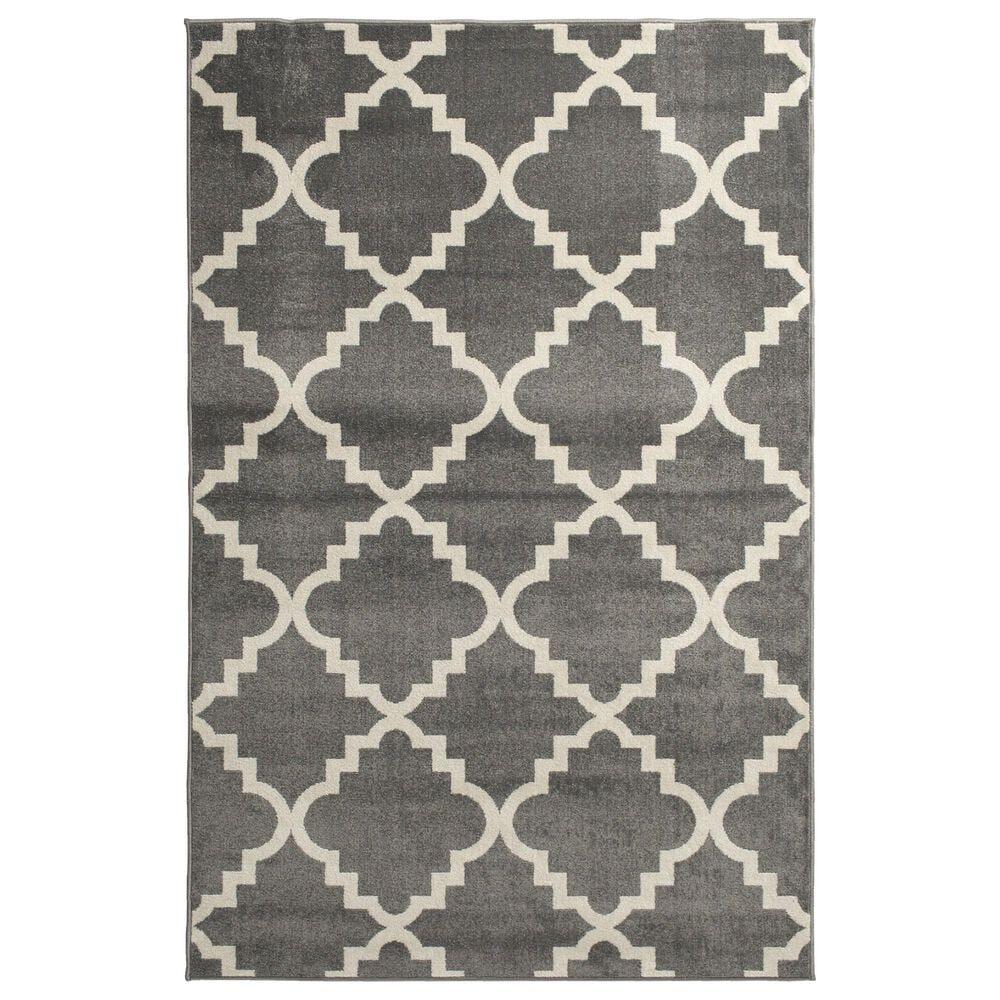 Central Oriental Terrace Tropic Taza 2"6" x 7"3" Stone and Snow Runner, , large