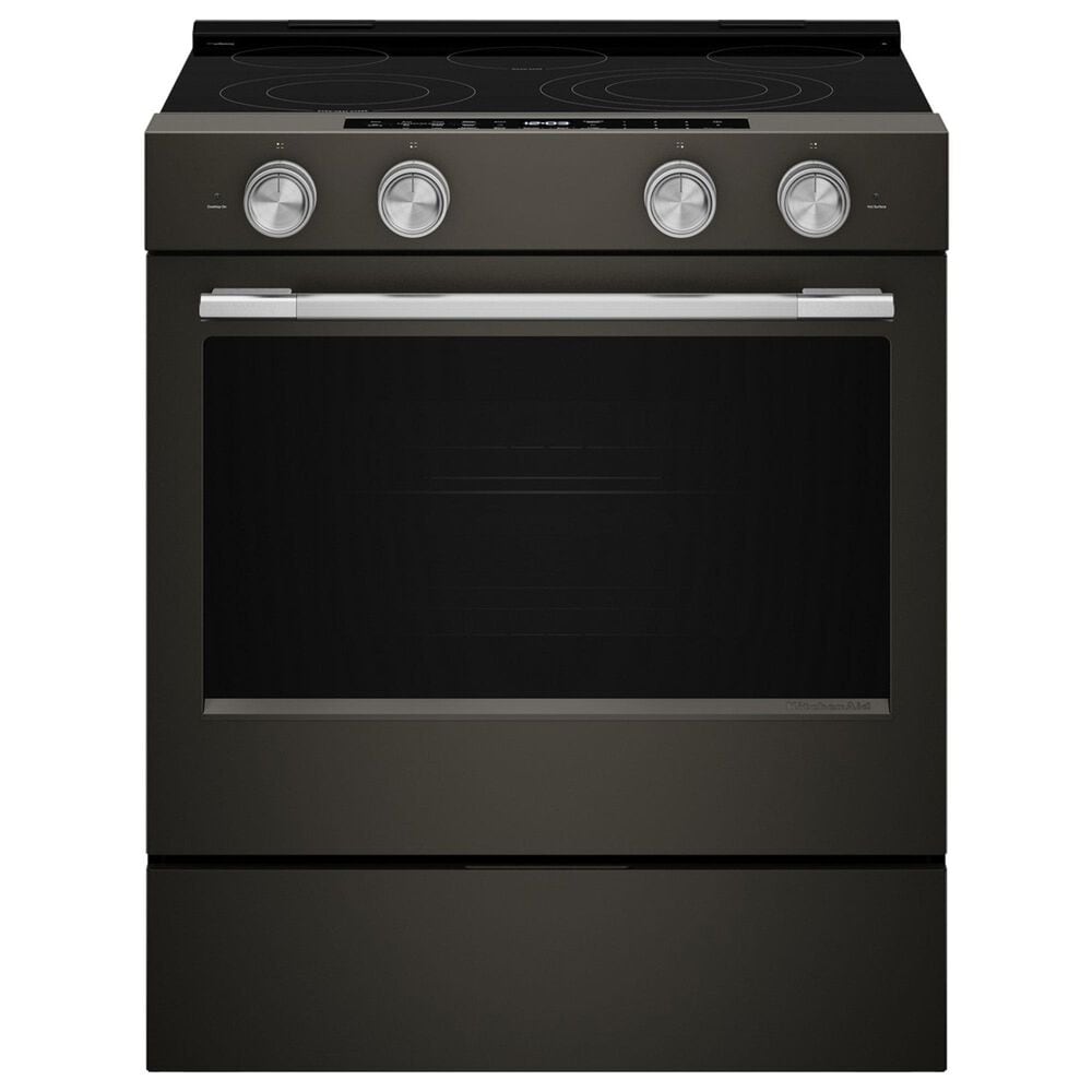 KitchenAid Handle and 4-Piece Knob Accessory Kit for Slide-In Convection Range in Stainless Steel, , large