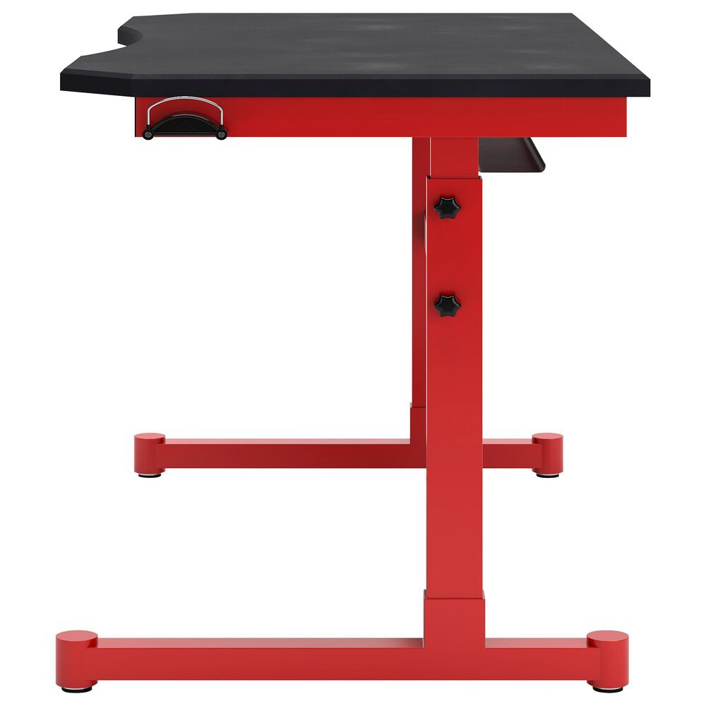 Ashley Lynxtyn Adjustable Height Desk in Red and Black, , large