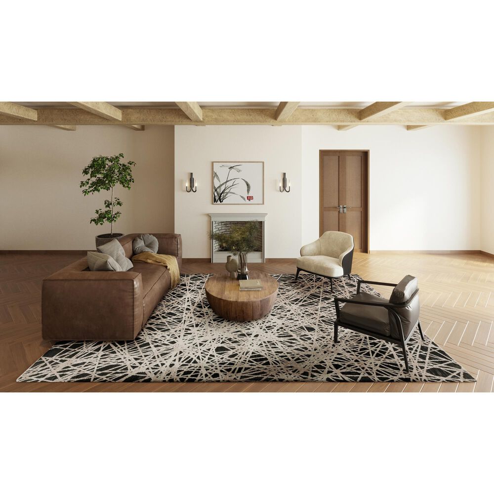 Dalyn Rug Company Denizi Geometric 7&#39;10&quot; x 10&#39; Midnight Area Rug, , large