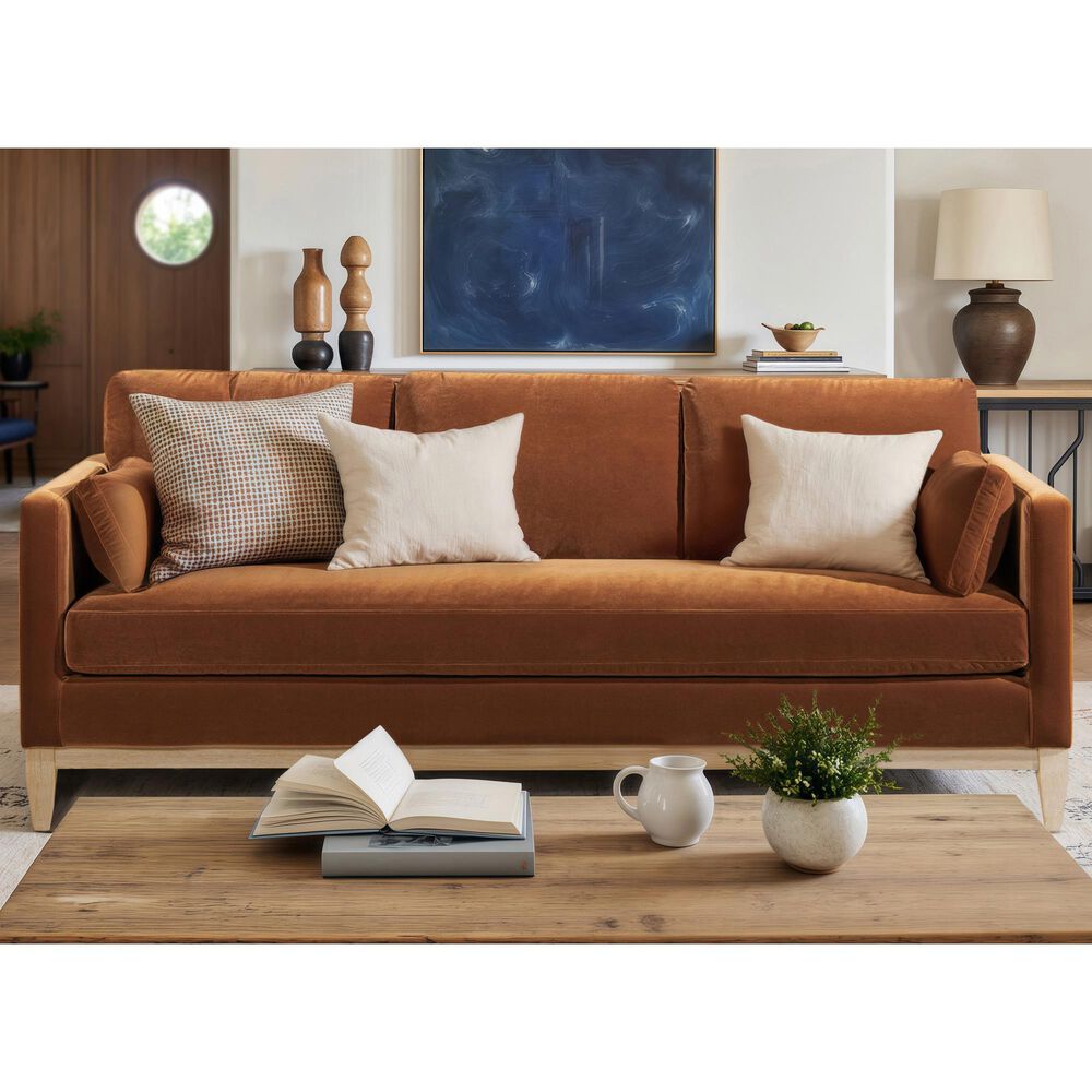 Jennifer Taylor Home Knox Accent Arm Chair in Burnt Orange, , large