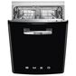 SMEG Retro-Style 24" Built-In Dishwasher in Black, , large