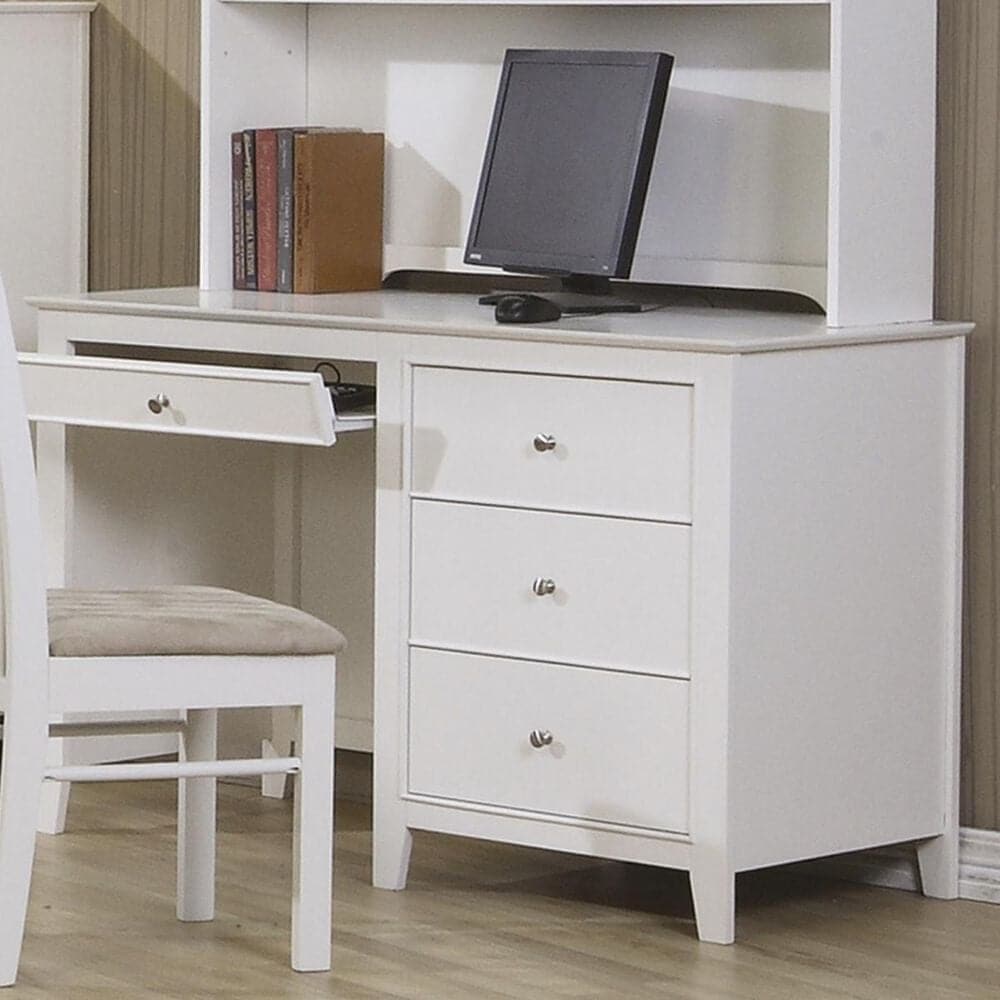Pacific Landing Selena Computer Desk in White, , large