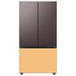 Samsung Bespoke 3-Door French Door Refrigerator Bottom Panel in Sunrise Yellow Glass, , large