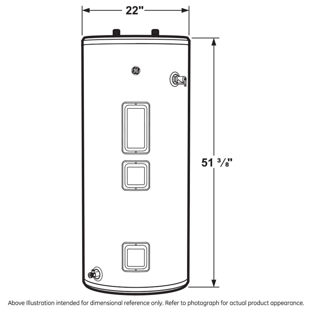 GE Appliances 40-Gallon Short Electric Water Heater in Gray, , large