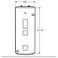 GE Appliances 40-Gallon Short Electric Water Heater in Gray, , large