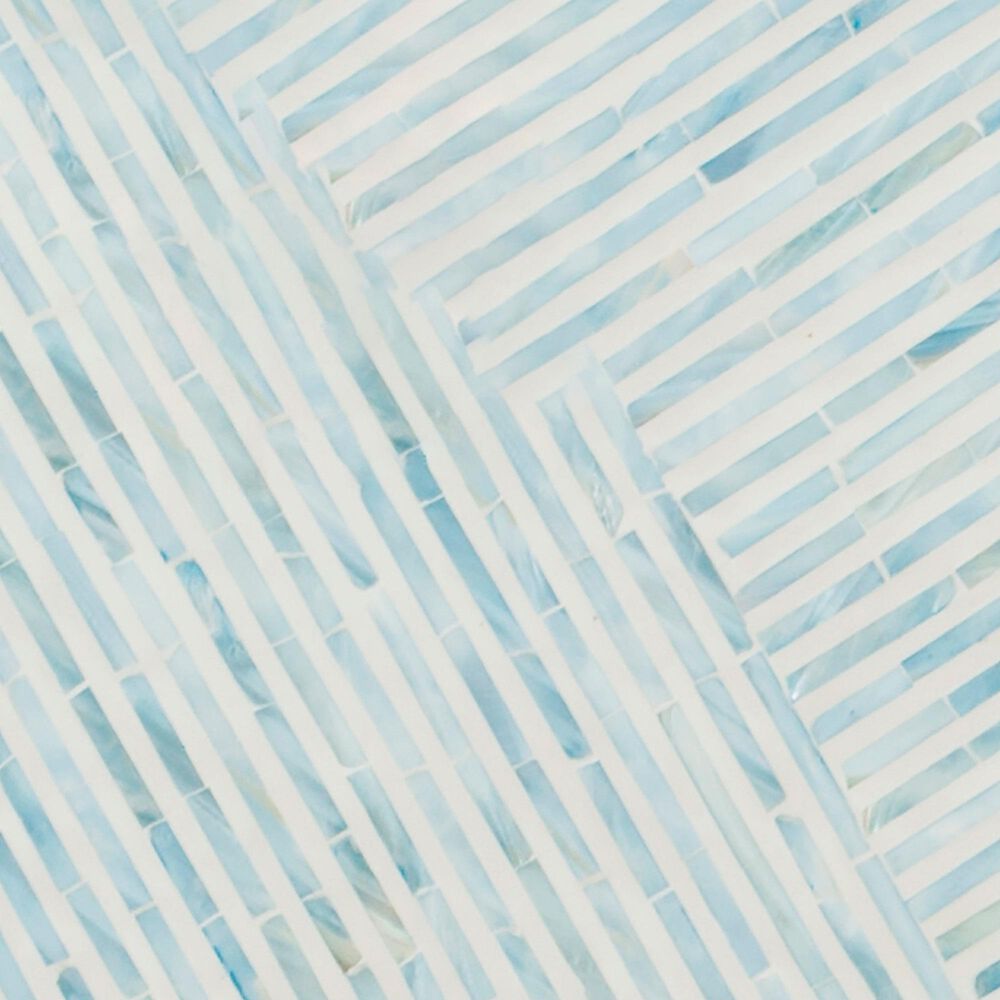 Linon Home Decor Perrin Coffee Table in Blue and Gray, , large