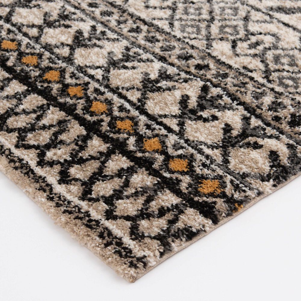 Central Oriental Tulsa Nicole 7&#39;10&quot; x 9&#39;10&quot; White Sand and Armor Grey Area Rug, , large