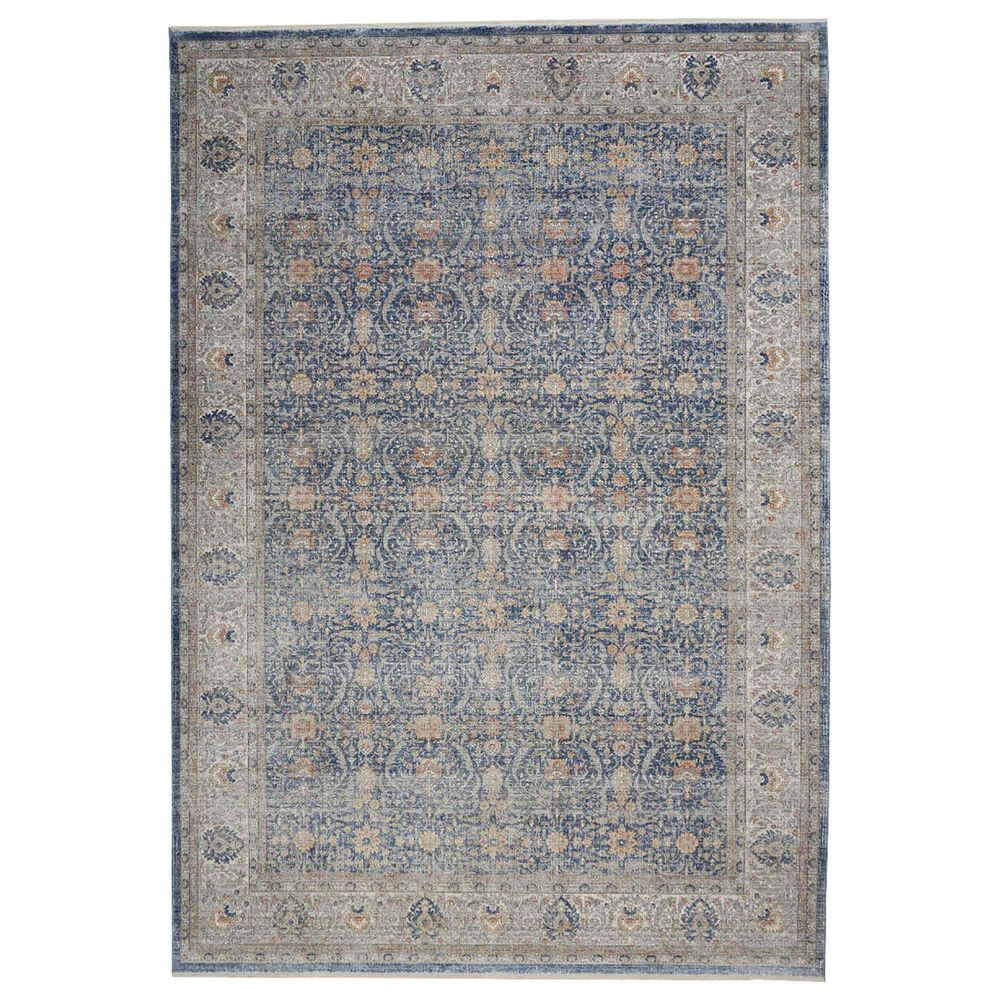 Nourison Starry Nights STN08 8" x 10" Light Blue Area Rug, , large
