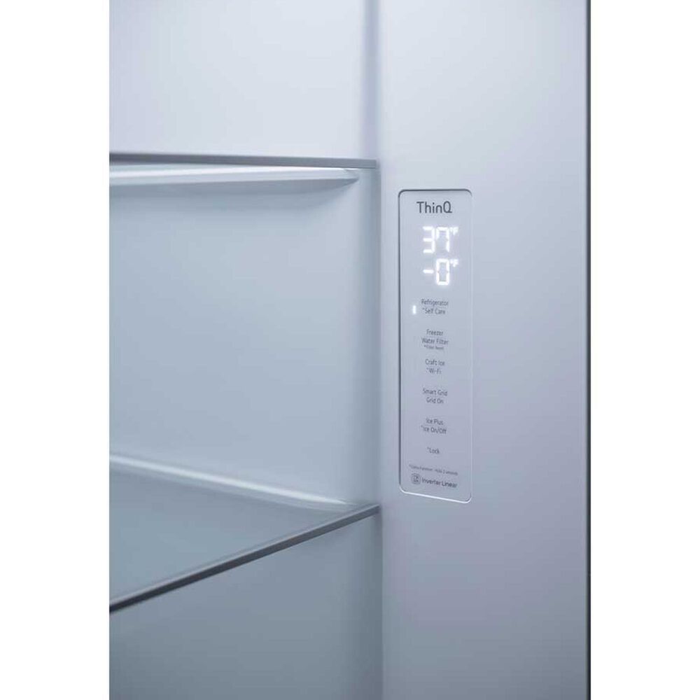 LG 27.1 Cu. Ft. Side-by-Side Refrigerator in Black Stainless Steel, , large