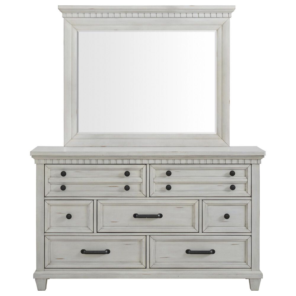 Mayberry Hill McCoy Dresser and Mirror in Antique White, , large