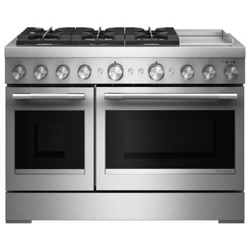 KitchenAid 48" Dual Fuel Freestanding Range with Griddle in Stainless Steel, , large