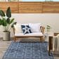 Nourison Horizon HOZ01 Denim 10" x 14" Indoor/Outdoor Area Rug, , large