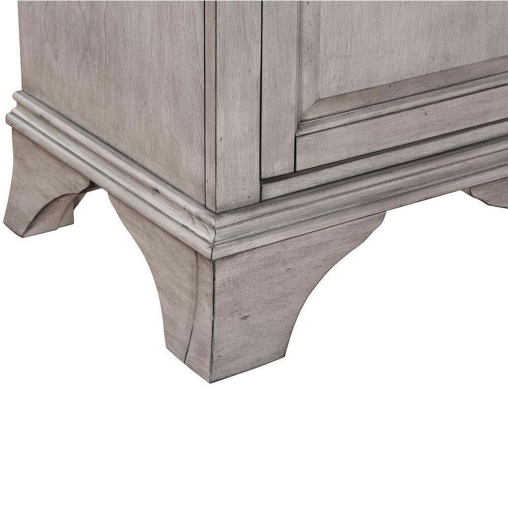 Aurafina Wainwright Free Standing Linen Closet in Old Harbor Gray Nebraska Furniture Mart