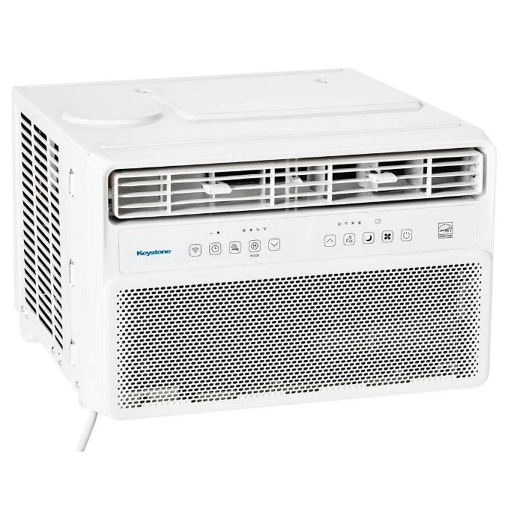 Keystone 8000 BTU Window Mounted Inverter Air Conditioner with Remote Control in White, , large
