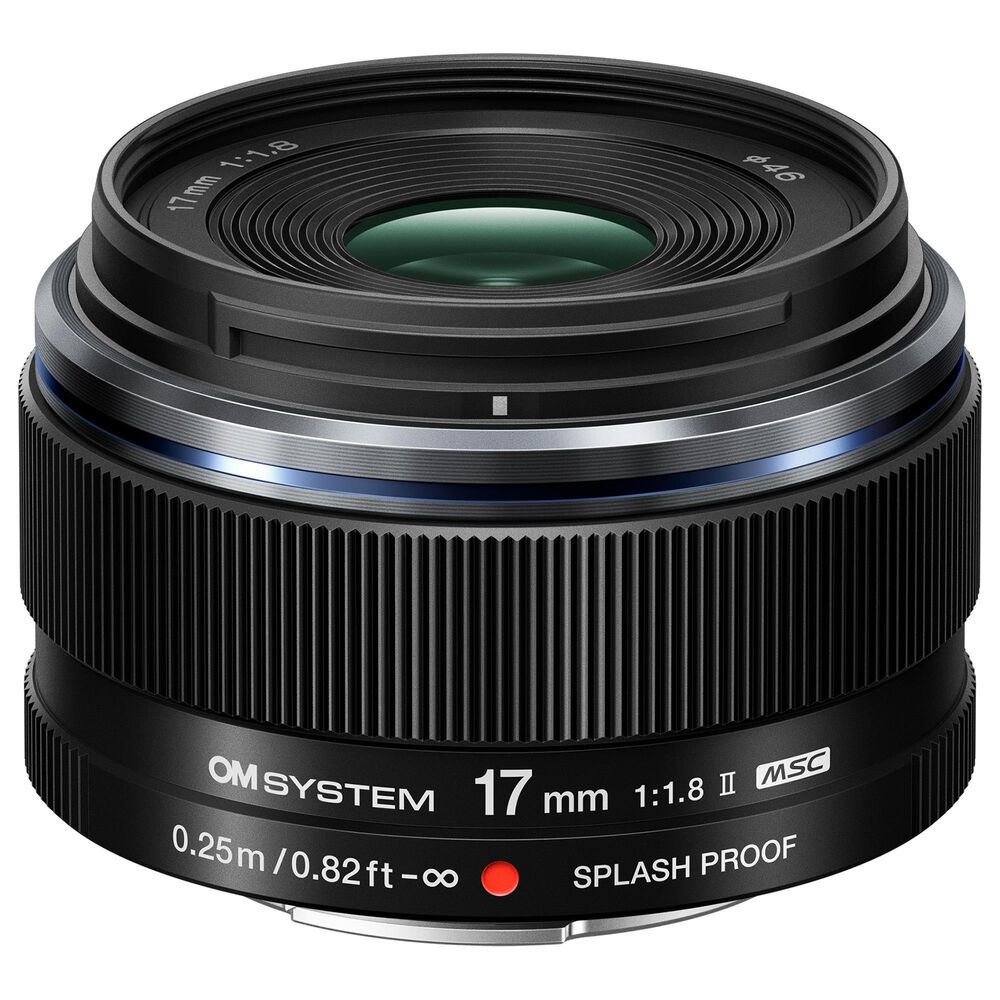OM- System M.Zuiko Digital 17mm f/1.8 II Lens in Black, , large