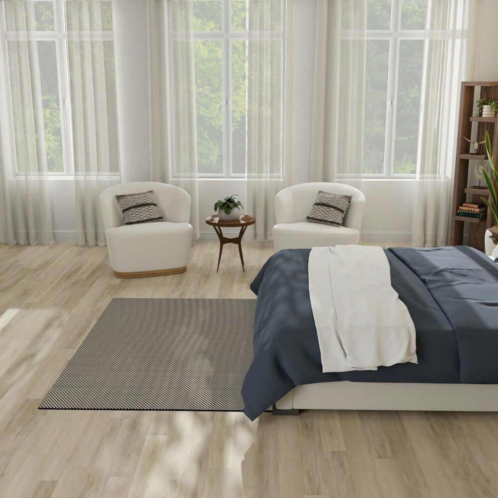 Nourison Courtyard Black and White 4&#39; x 6&#39; Indoor/Outdoor Area Rug, , large