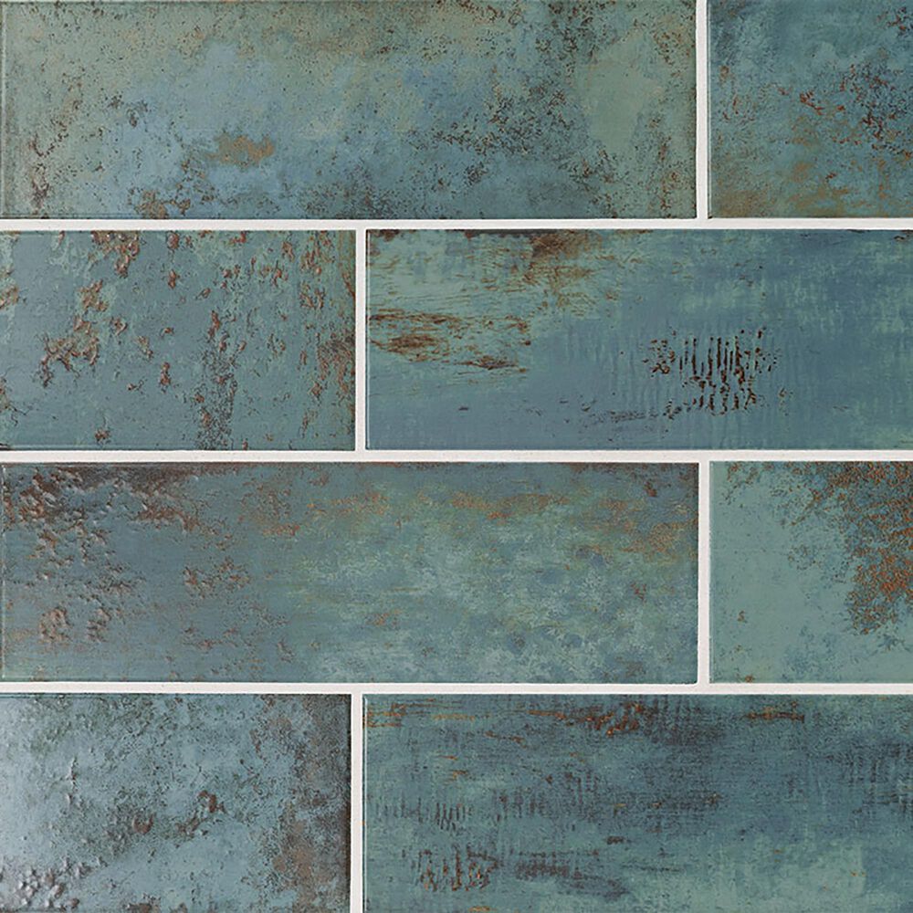 MS International Marza Aqua 4" x 12" Porcelain Tile, , large