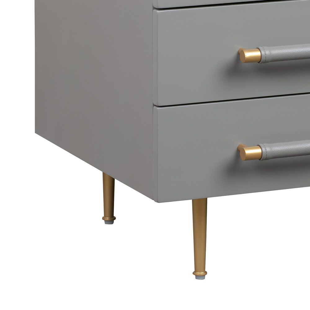 Tov Furniture Trident Nightstand in Grey, , large