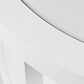 Waltham Urban Icon Round Cocktail Table in Polished White, , large