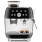 Smeg Espresso Manual Coffee Machine with Grinder in Black, , large