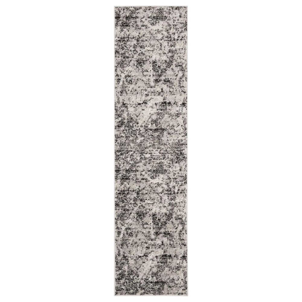 Safavieh Skyler SKY186L 2" x 8" Charcoal and Ivory Scatter Rug, , large