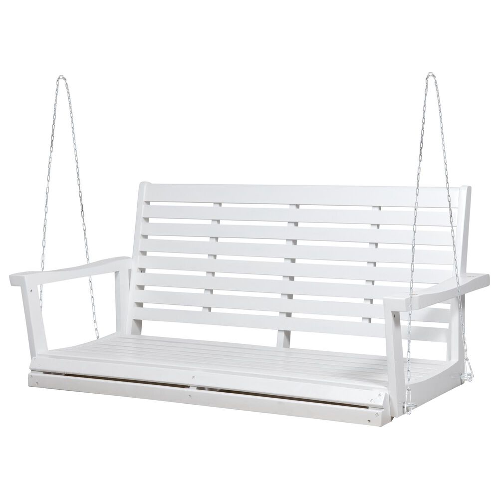 Noble House Tasmania Porch Swing in White and Black, , large
