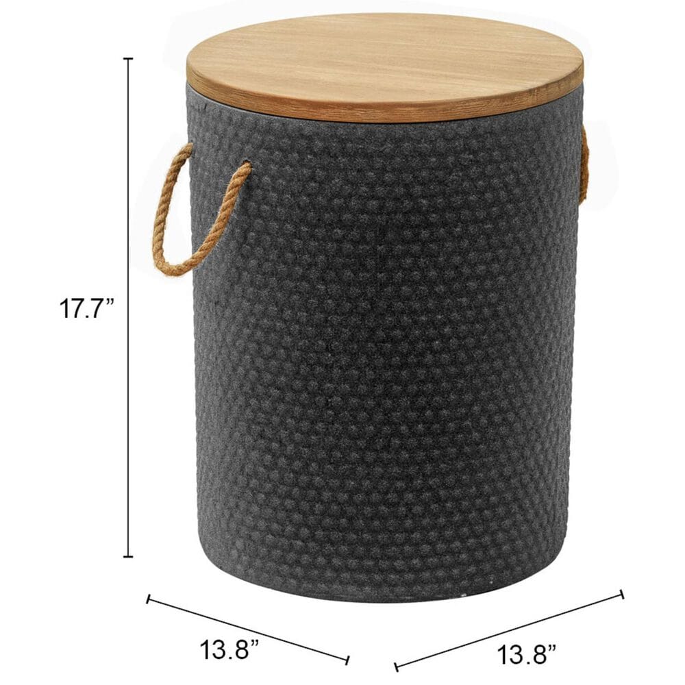 Zuo Modern Beban Side Table in Natural and Black, , large