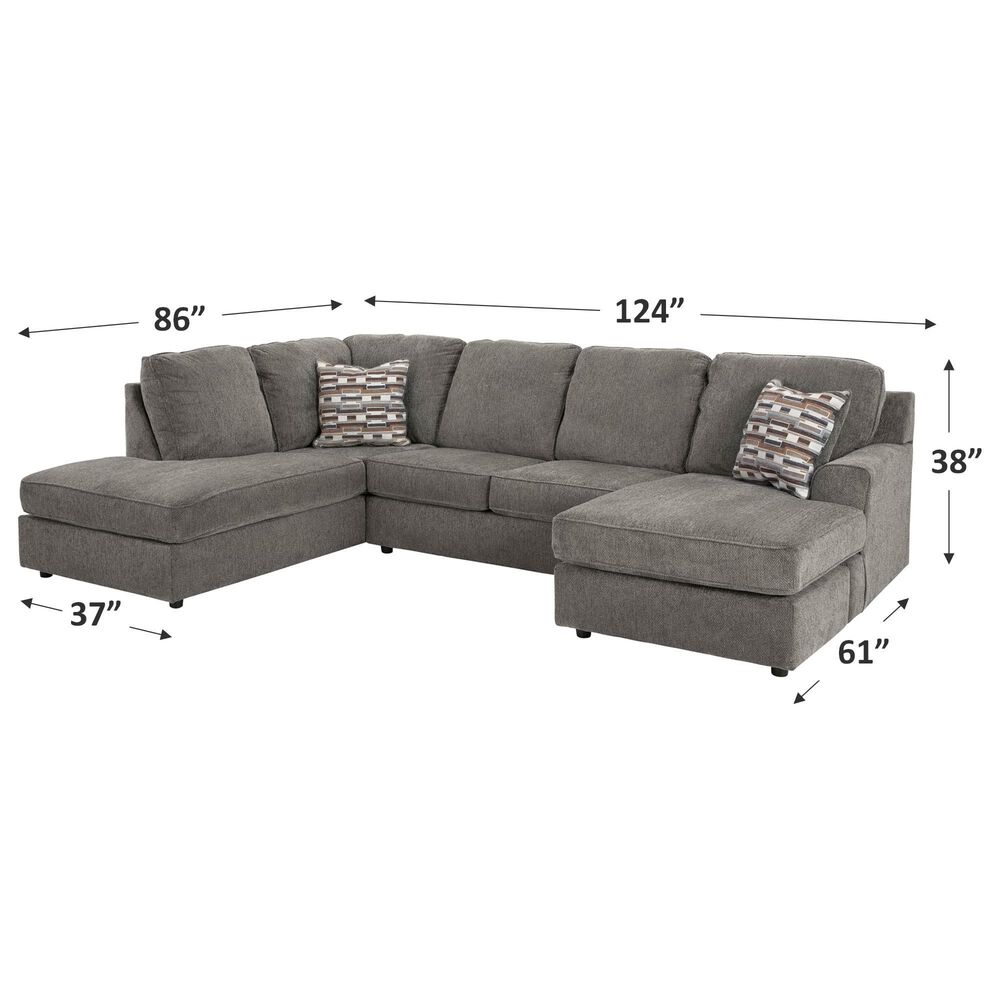 Ashley OPhannon 2-Piece U-Shaped Sectional with Right Facing Chaise and Left Facing Corner Chaise in Putty, , large