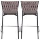 Lumisource Tania Counter Stool in Grey and Light Brown (Set of 2), , large