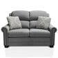 England Furniture Dawson Stationary Loveseat in Remedy Metal, , large
