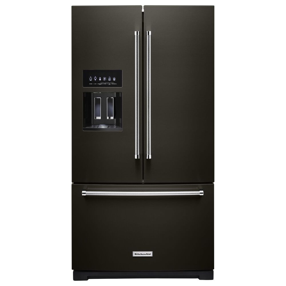 KitchenAid 26.8 Cu. Ft. Standard-Depth French Door Refrigerator with Exterior Ice and Water Dispenser, , large