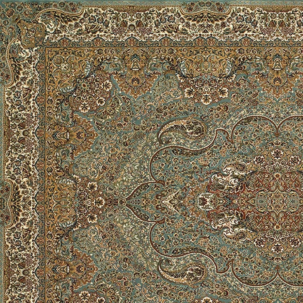 Oriental Weavers Masterpiece 502L 9&#39;10&quot; x 12&#39;10&quot; Blue Area Rug, , large